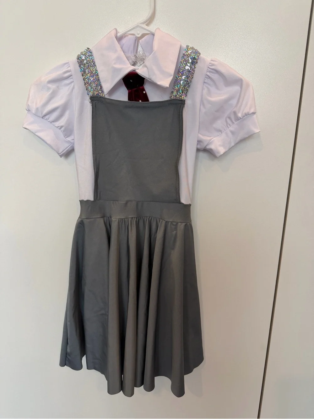 Weissman gray and white school girl dance costume